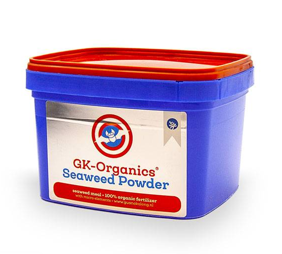 GK-Organics Seaweed Powder 500g - благодаря содержащимся в нем микроэлементам этот органический веганский  стимулятор микрожизни  идеально   подходит для улучшения почвы для еще лучшего  роста. 